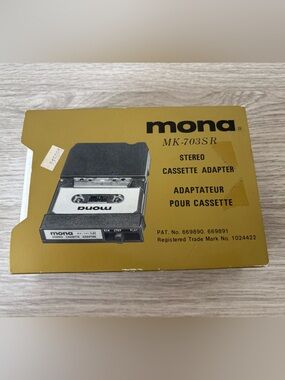 Mona MK-703SR Stereo Cassette Adapter - 8 Track Adapter - Vintage Electronics